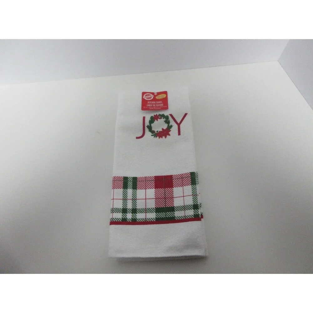 5 pc kitchen towel set (2 Kitchen Towels 1 Oven Mitt 2 Potholders Home for Holid